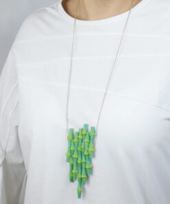 Alternative view of Bamboo Cascade Pendant Necklace