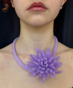 Alternative view of Striata Fleur Choker