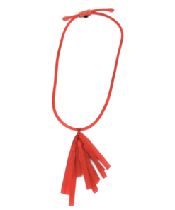 Pendentif Sasa Corail/Transparent