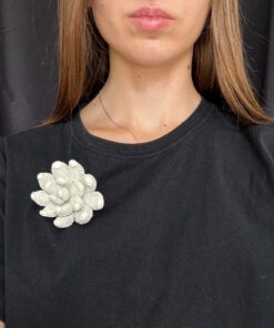 Alternative view of Broche Pièce unique Blanche
