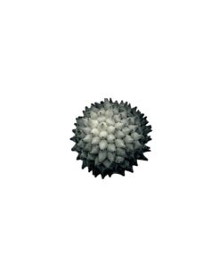 Kiwano Ball Brooch in Black and Gray Gradient