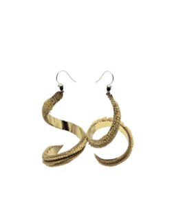 Boucles d'oreilles spirale Onde