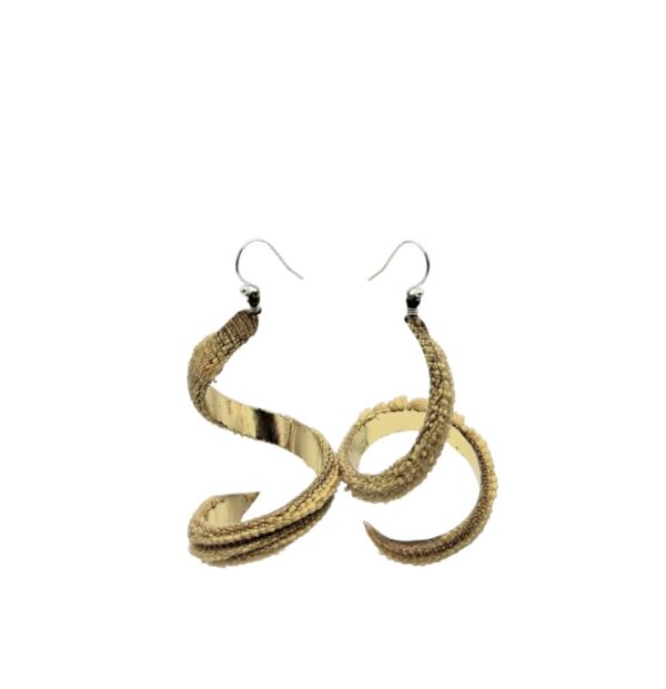 Boucles d'oreilles spirale Onde
