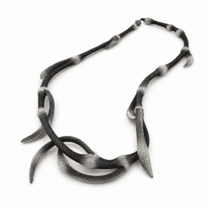 Black & White Datura Necklace