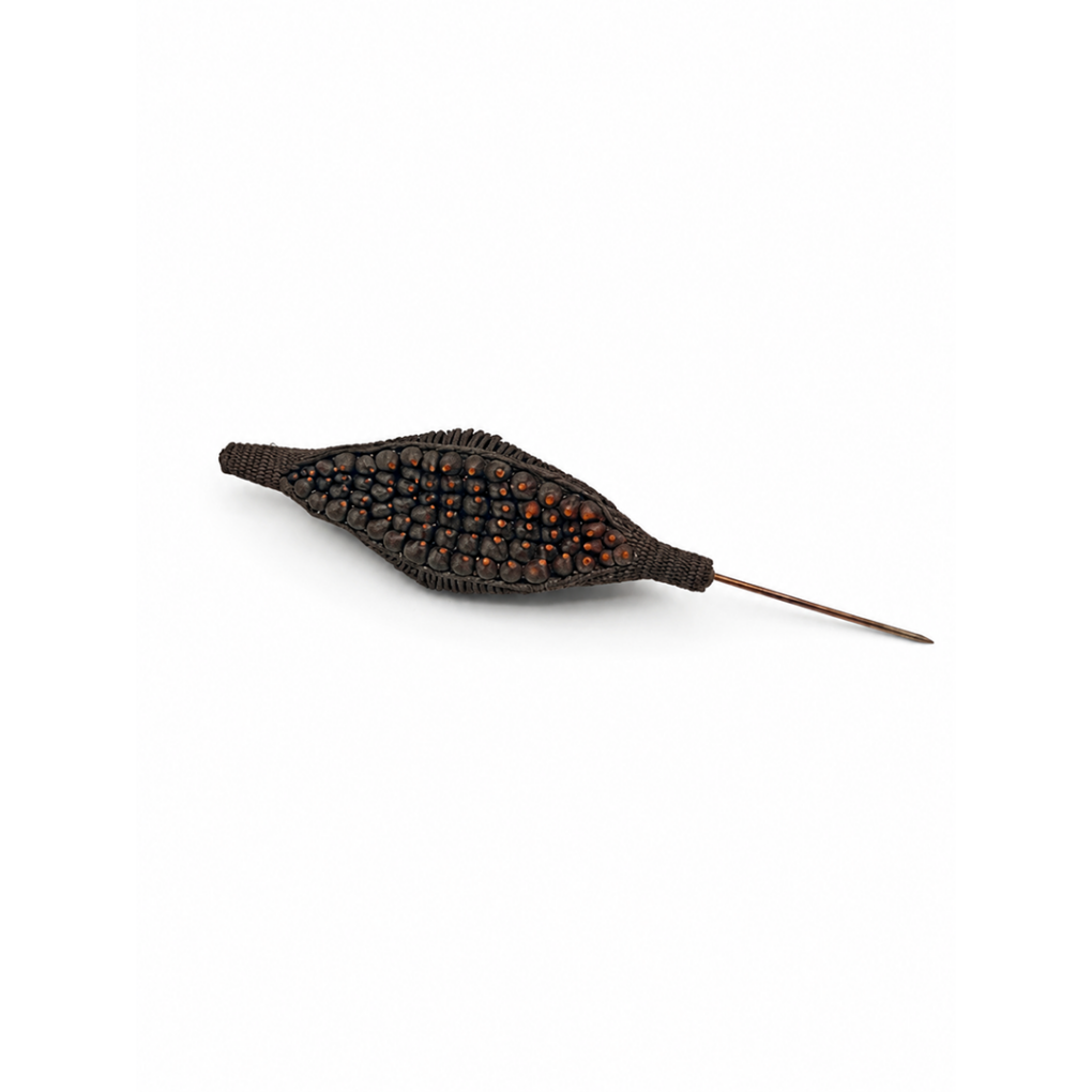Broche Kiwano Marron