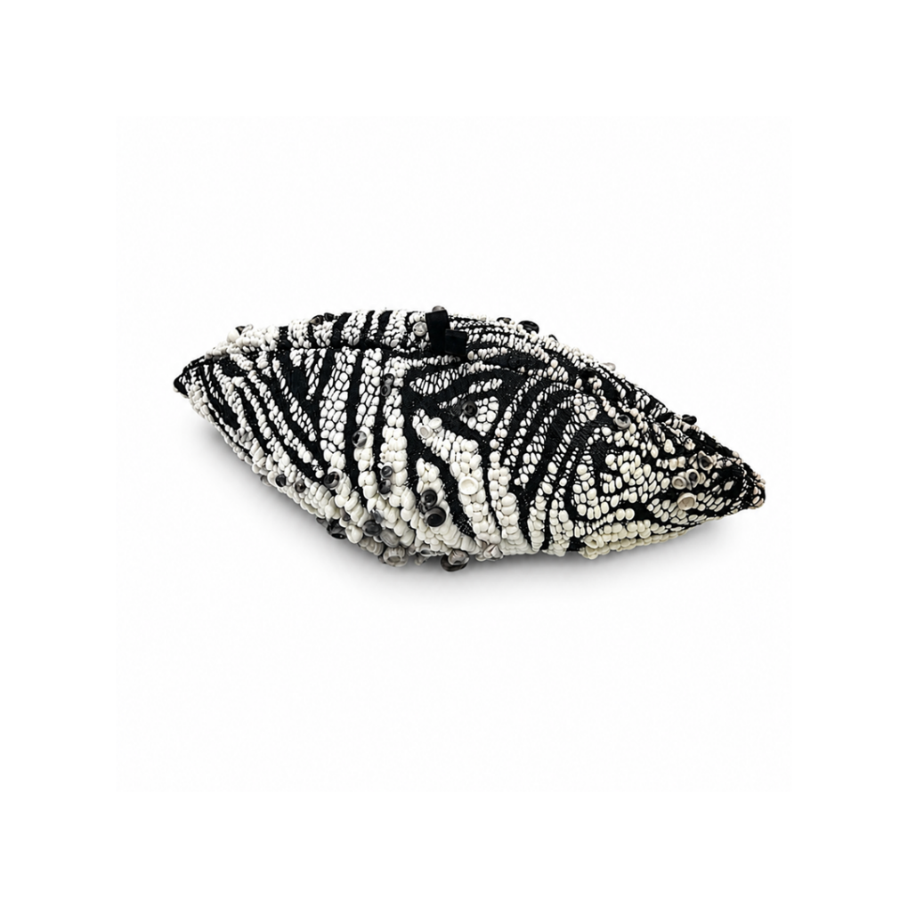 Black and White Fungi Clutch Bag